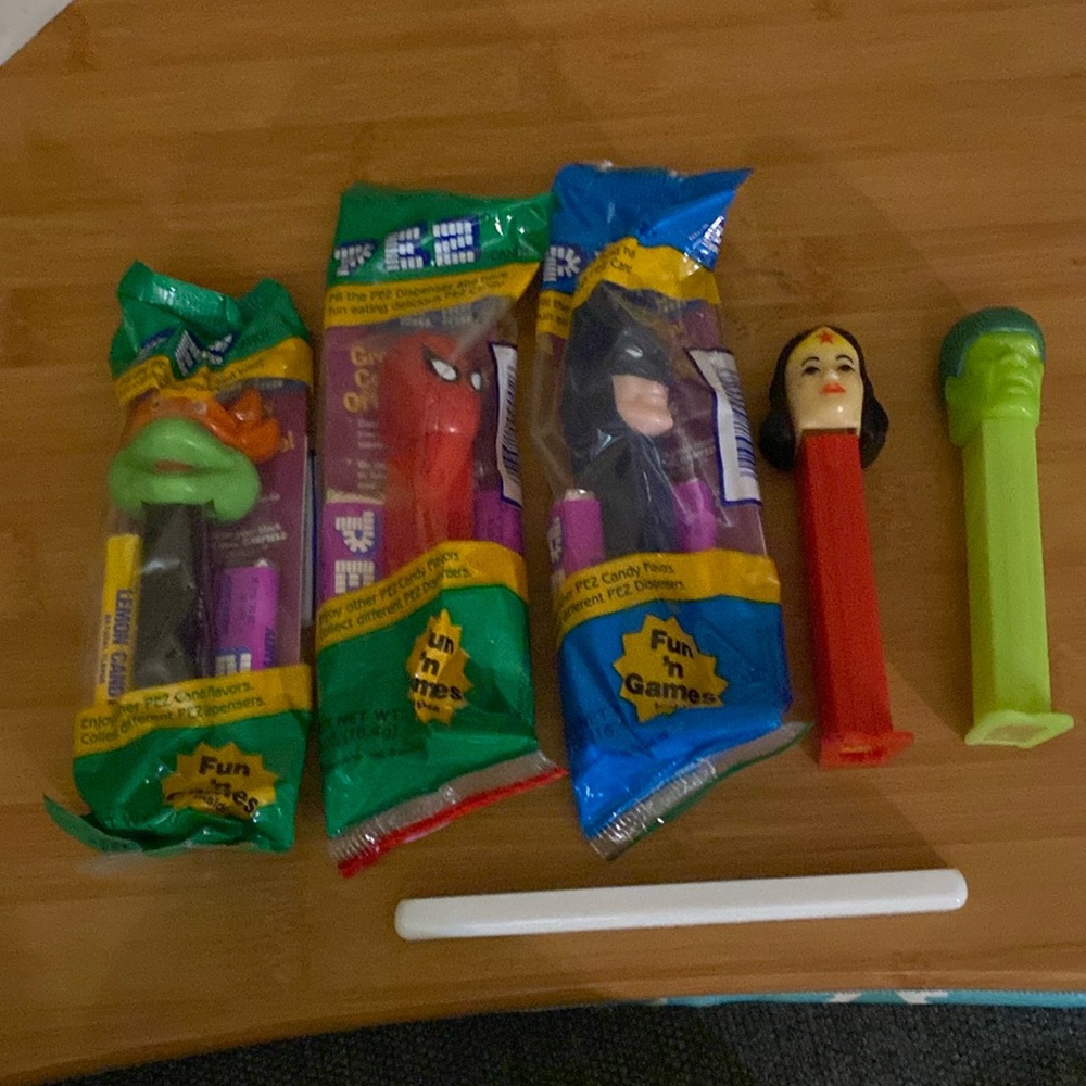 5 Marvel Pez Dispensers